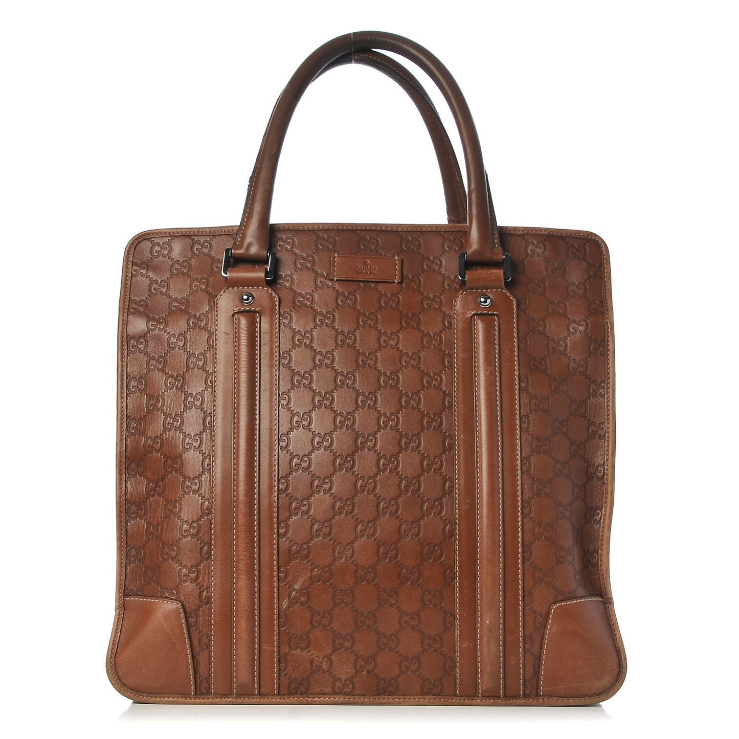 Guccissima Large Tote Brown