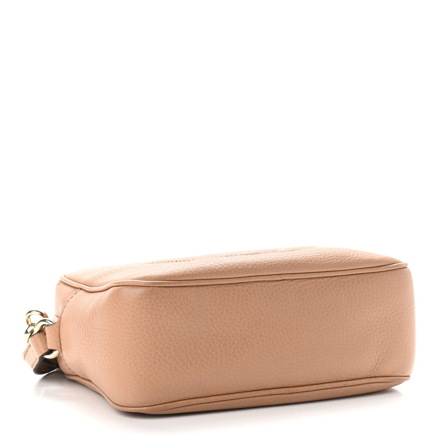 Pebbled Calfskin Small Soho Disco Bag Camelia
