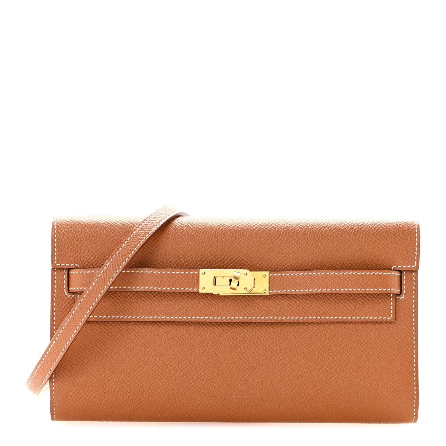 Hermes Epsom Kelly Wallet To Go Gold 1 of 10