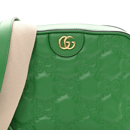 Gucci Calfskin GG Matelasse Shoulder Bag Spring Green Natural 7 of 12