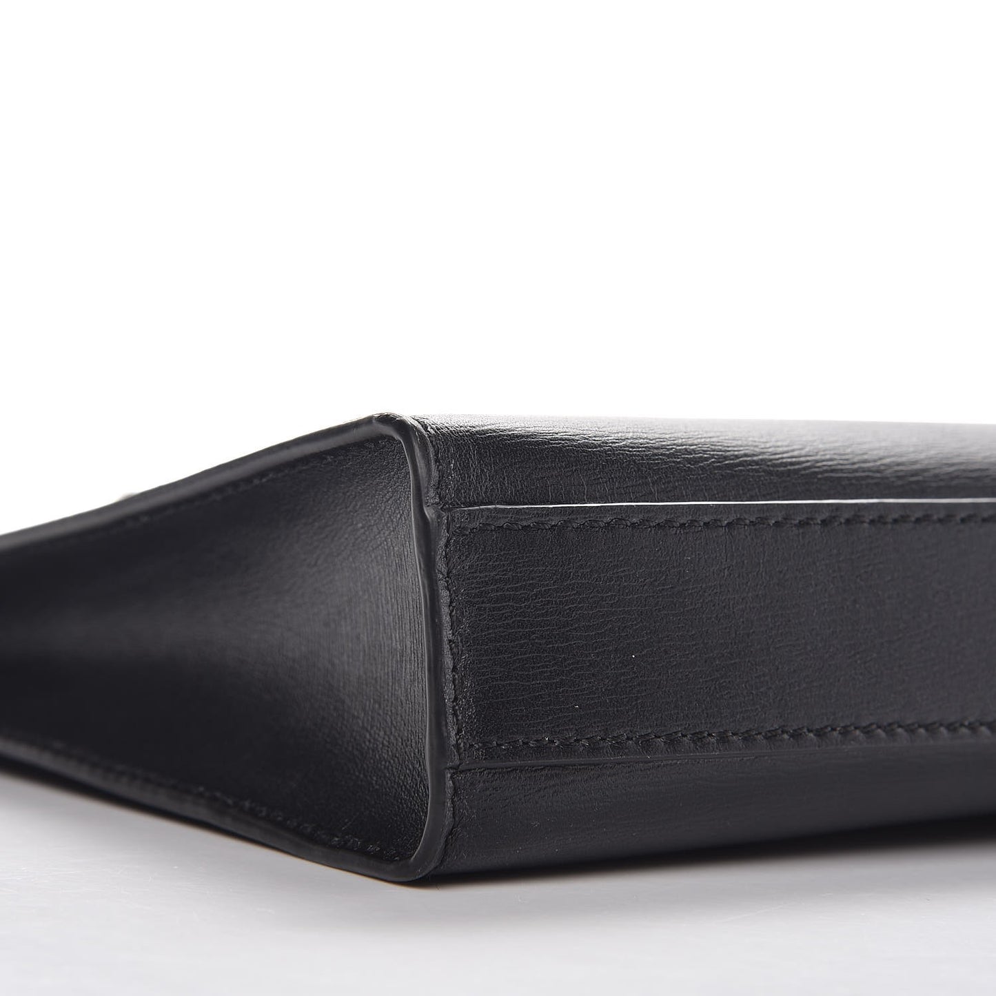 Calfskin Cork Signature Bee Homme Pochette Black
