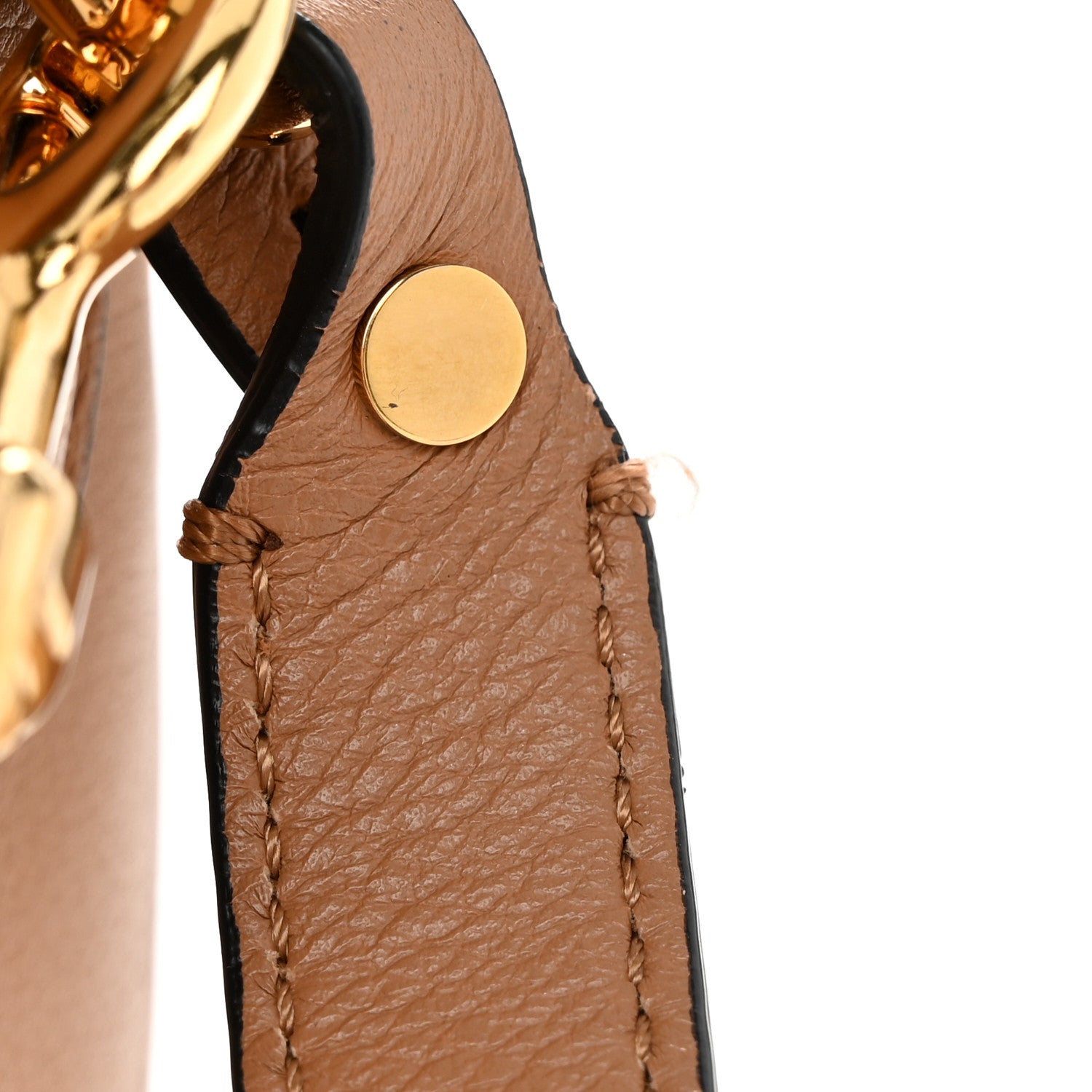 Versace Grained Calfskin La Medusa Chain Clutch Bag Brown 10 of 10