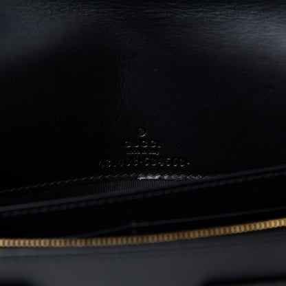 Gucci Guccissima Signature Bowy Chain Wallet Black 9 of 10