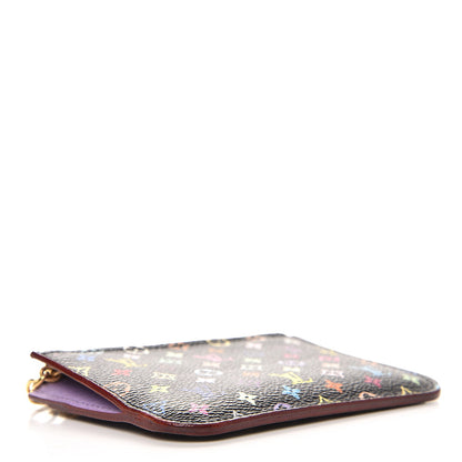 Louis Vuitton Monogram Multicolor Key Pouch Black Violet 4 of 7