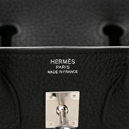 Hermes Togo Birkin 25 Black 6 of 12