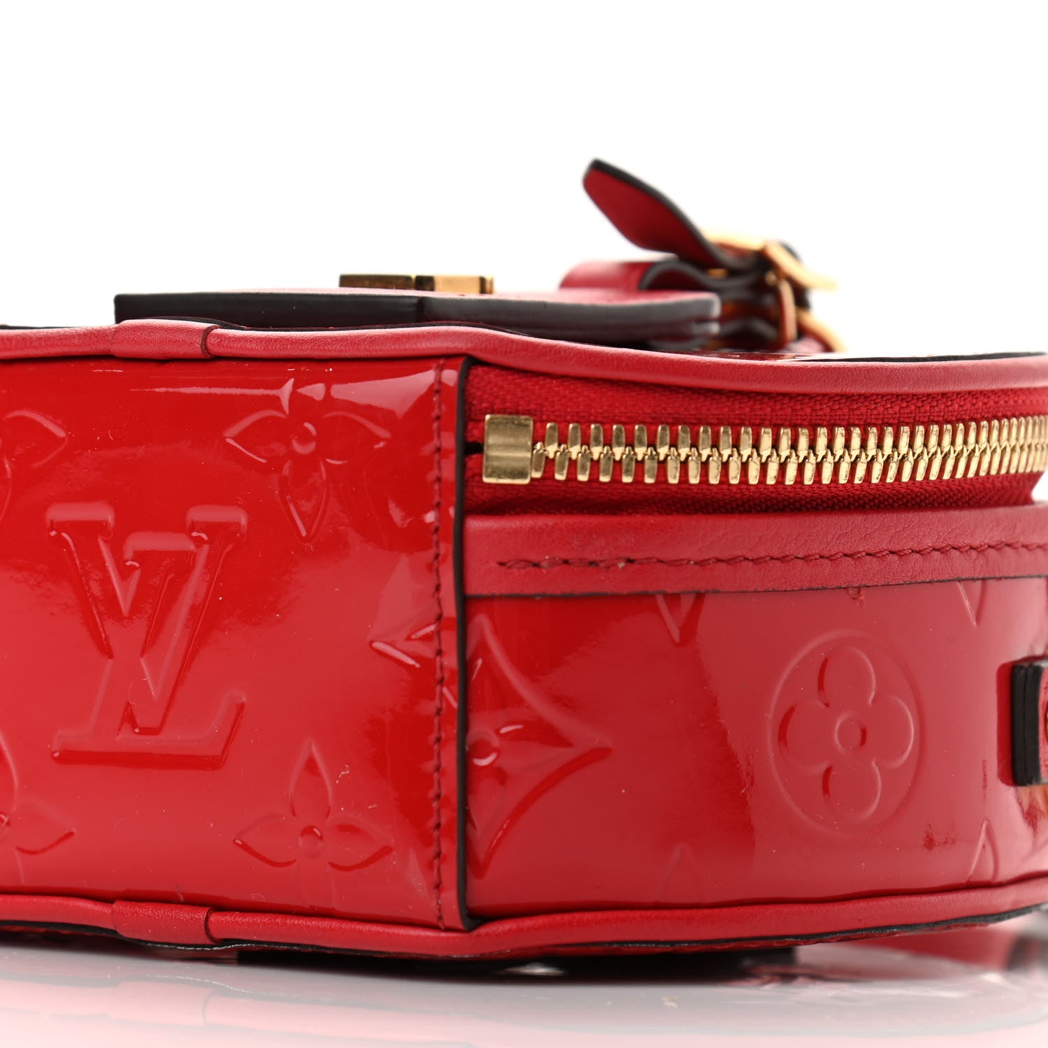 Louis Vuitton Vernis Mini Boite Chapeau Souple Red 9 of 11