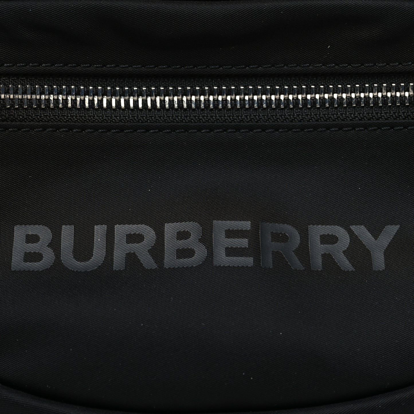 Econyl Logo Print Small Cannon Bum Bag Black