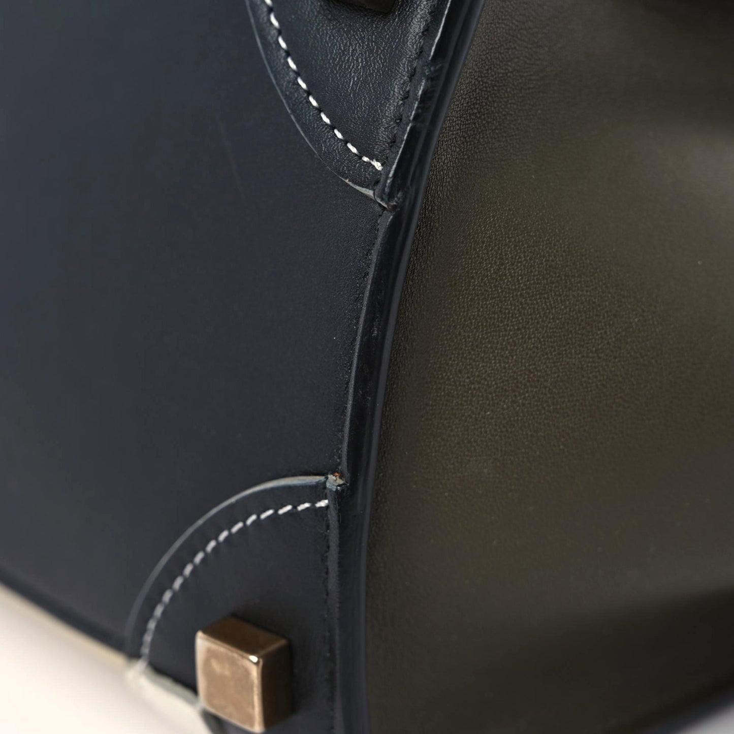 Smooth Calfskin Micro Tri-Color Luggage Beige