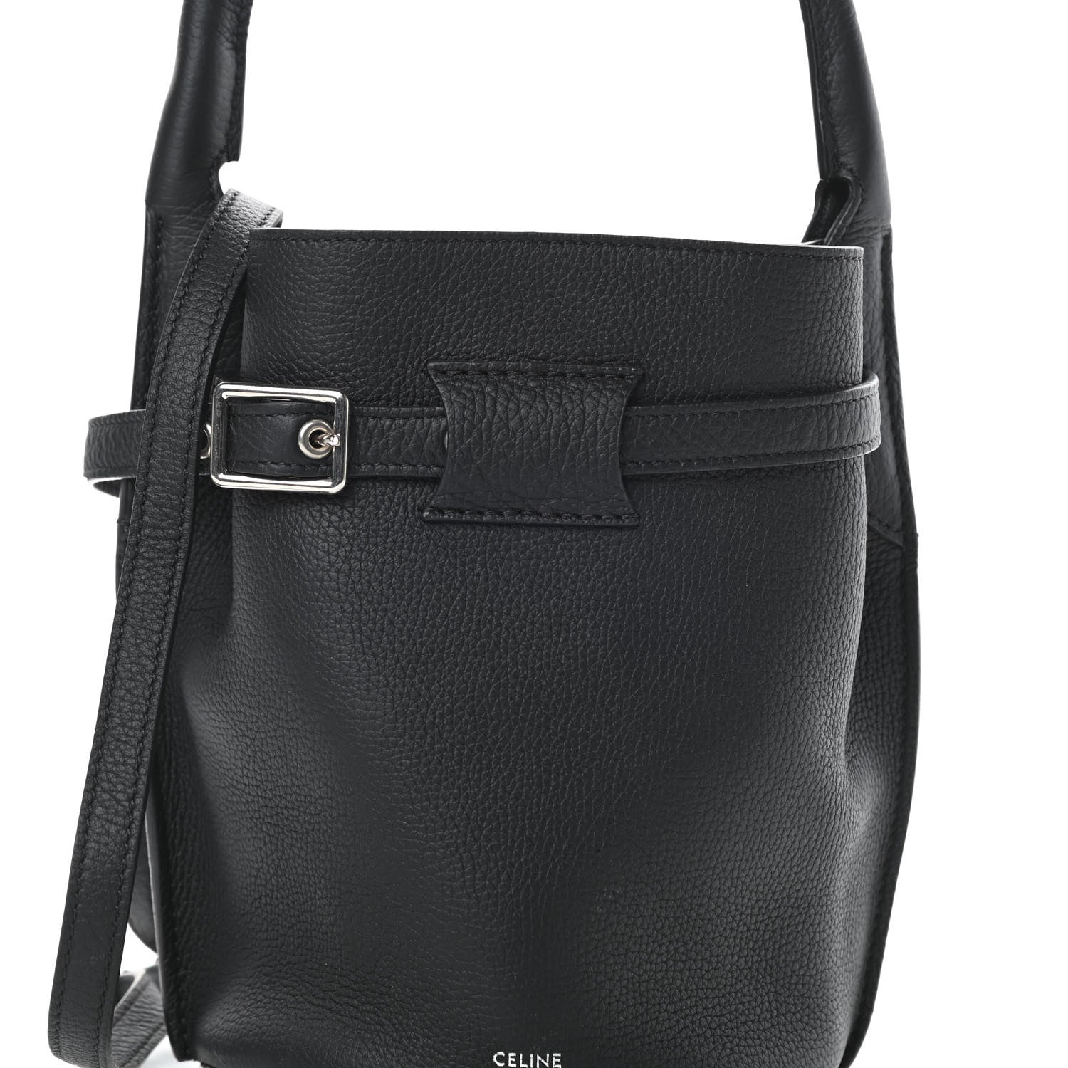 Celine Supple Grained Calfskin Nano Big Bag Bucket Black 8 of 10