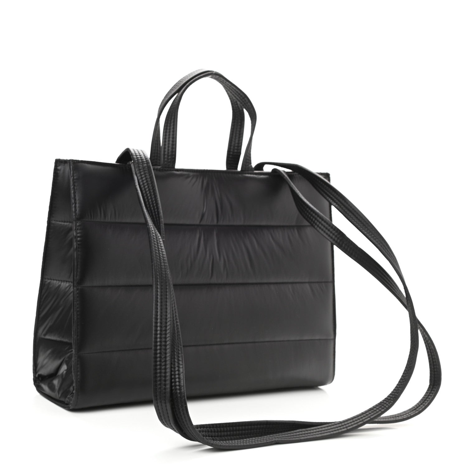 Telfar Nylon Medium Puff Shopping Bag Black 3 of 8