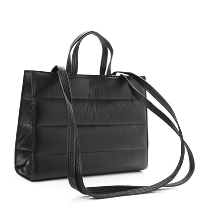 Telfar Nylon Medium Puff Shopping Bag Black 3 of 8