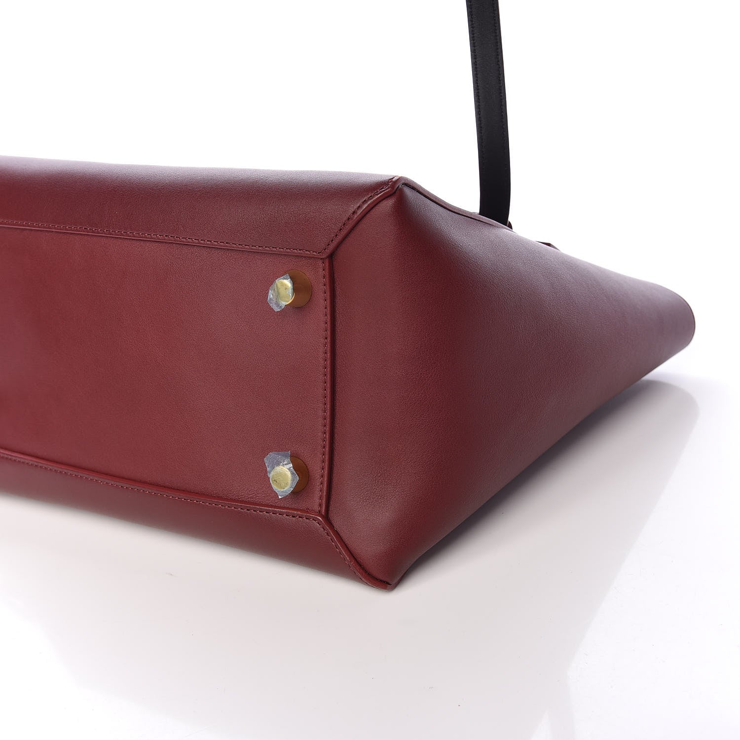 Celine Smooth Calfskin Bi-Color Mini Belt Bag Burgundy Black 11 of 11