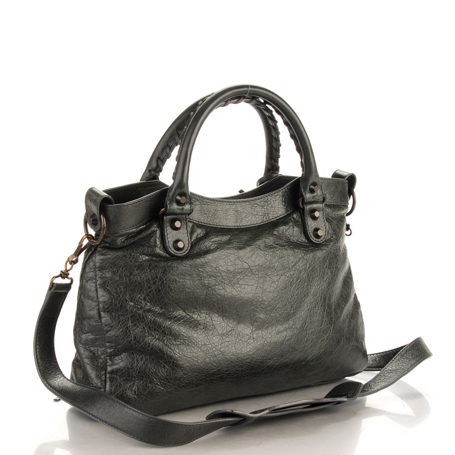 Balenciaga Agneau Classic Hardware Town Anthracite 3 of 7