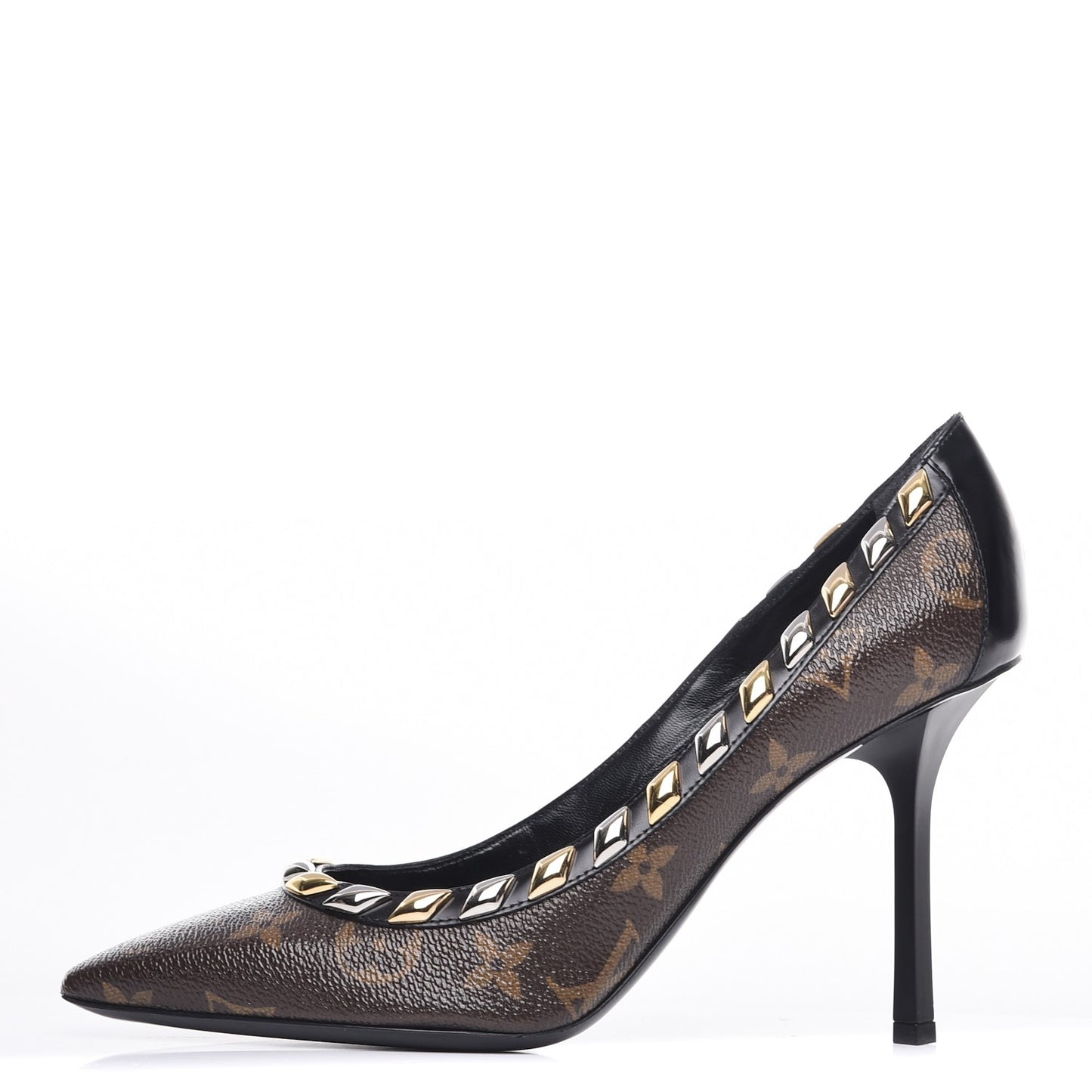 Calfskin Monogram Eldorado Pumps 37 Cacao