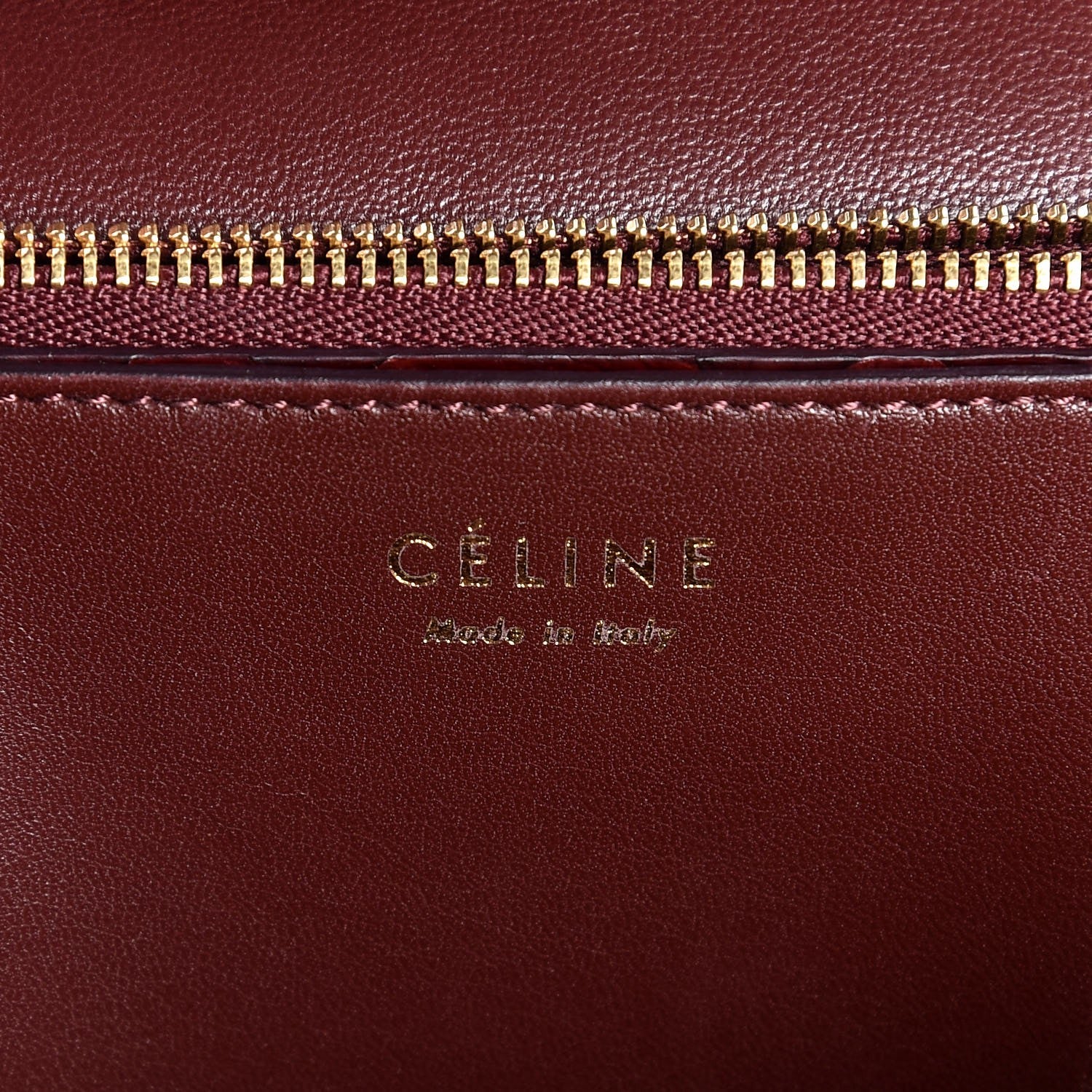 Celine Python Medium Classic Box Flap Bag Burgundy 6 of 7