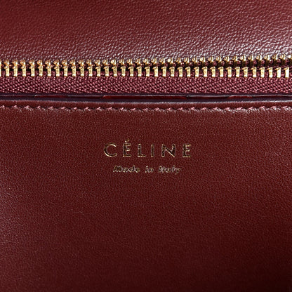 Celine Python Medium Classic Box Flap Bag Burgundy 6 of 7