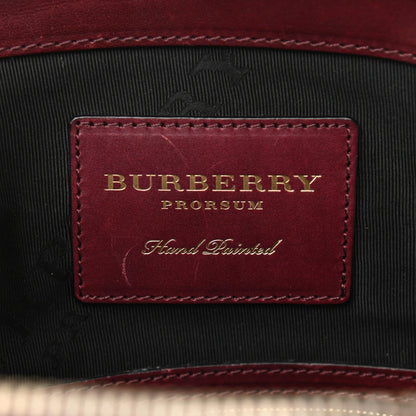 Burberry Prorsum Handpainted Tapestry Bloomsbury Burgundy 6 of 13