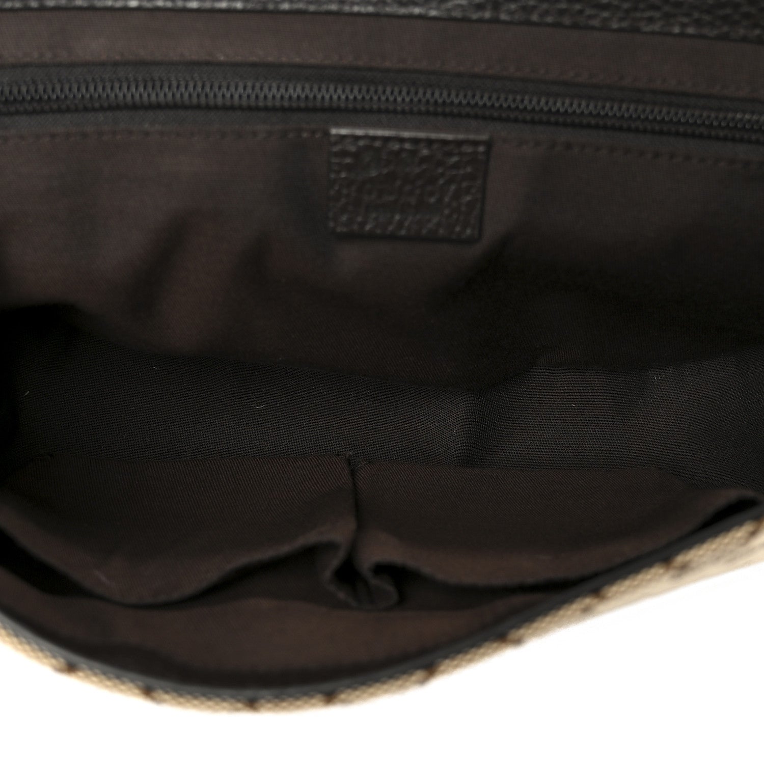 Gucci Monogram Flap Messenger Bag Beige Dark Brown 5 of 11