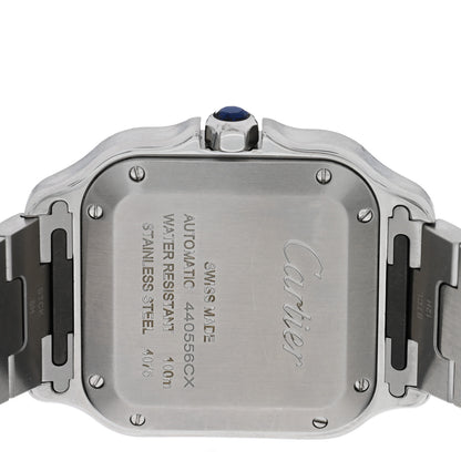 Cartier Stainless Steel Diamond Bezel 35mm Santos de Cartier Automatic Watch 4 of 5