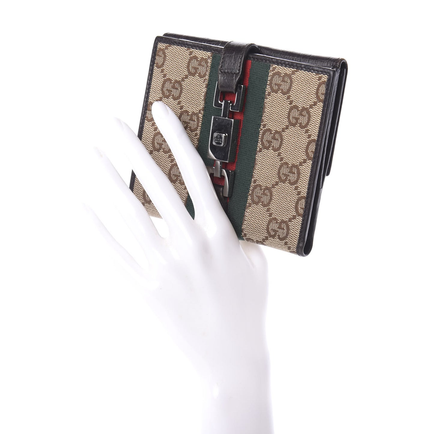 Monogram Web Wallet Brown
