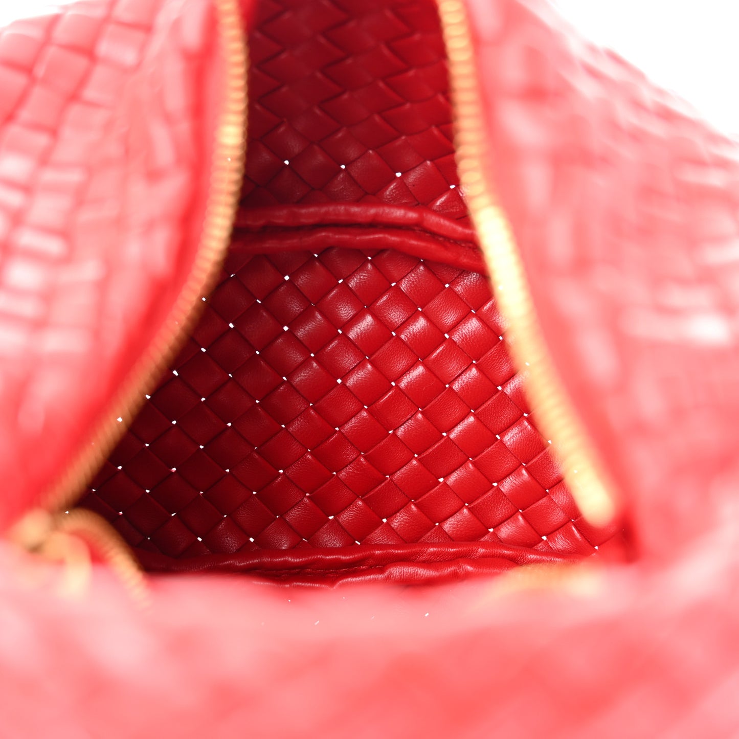 Nappa Intrecciato Mini Padded Jodie Red