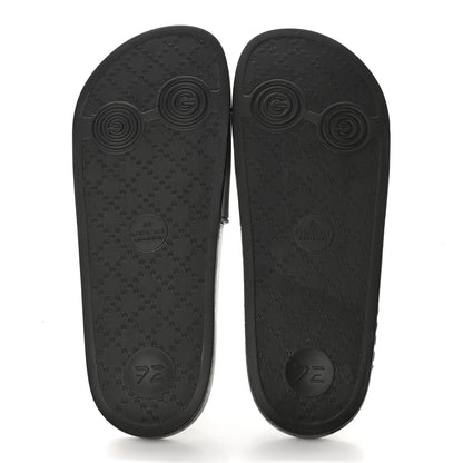 Gucci Rubber Logo Stamped Mens Slide Sandals 8 Black 5 of 13