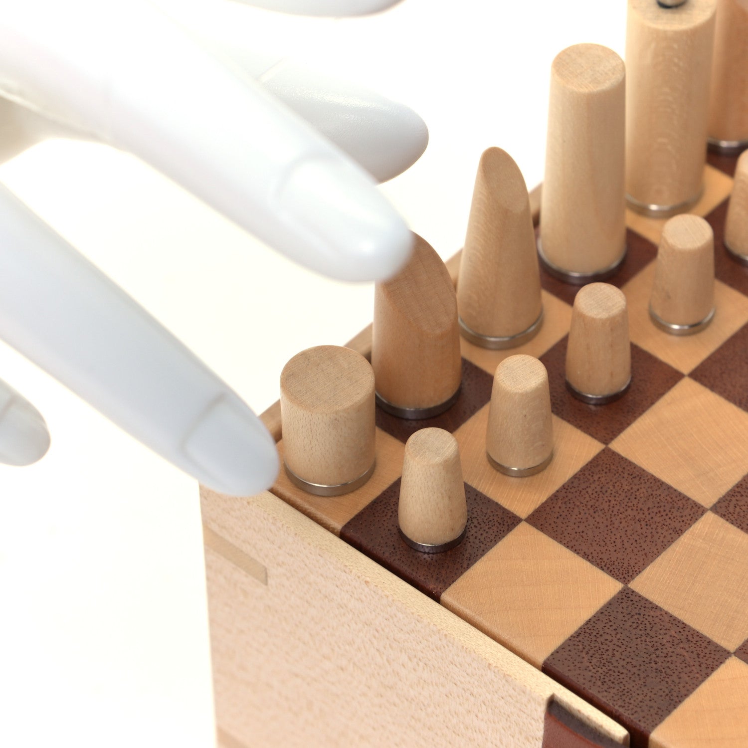 Hermes Sycamore Mahogany Wood Samarcande Chess Game 7 of 9