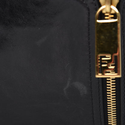 Fendi Goatskin Zipper Hobo Black 10 of 10