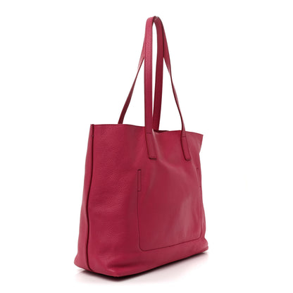Prada Vitello Daino Shopping Tote Peonia 3 of 12