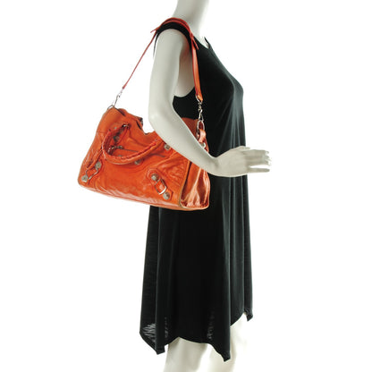 Balenciaga Agneau Giant 21 Silver Hardware City Mandarine 2 of 13
