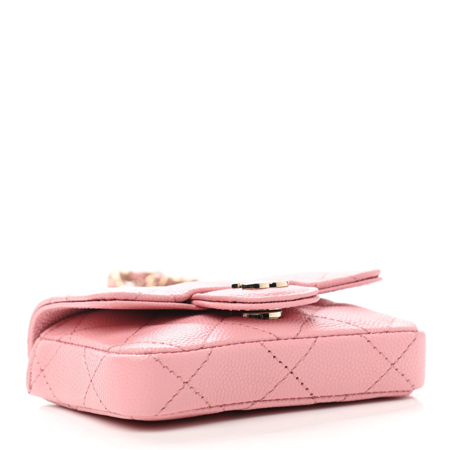 Chanel Caviar Quilted Mini Chain Belt Bag Light Pink 4 of 11