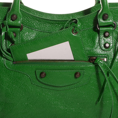 Balenciaga Agneau Classic Hardware City Vert Trefle 13 of 13