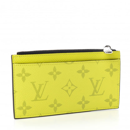 Louis Vuitton Monogram Taiga Coin Card Holder Yellow 3 of 7