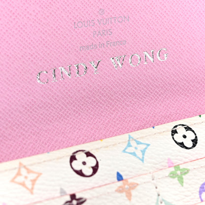 Louis Vuitton Monogram Multicolor Sarah Wallet White Litchi 8 of 9
