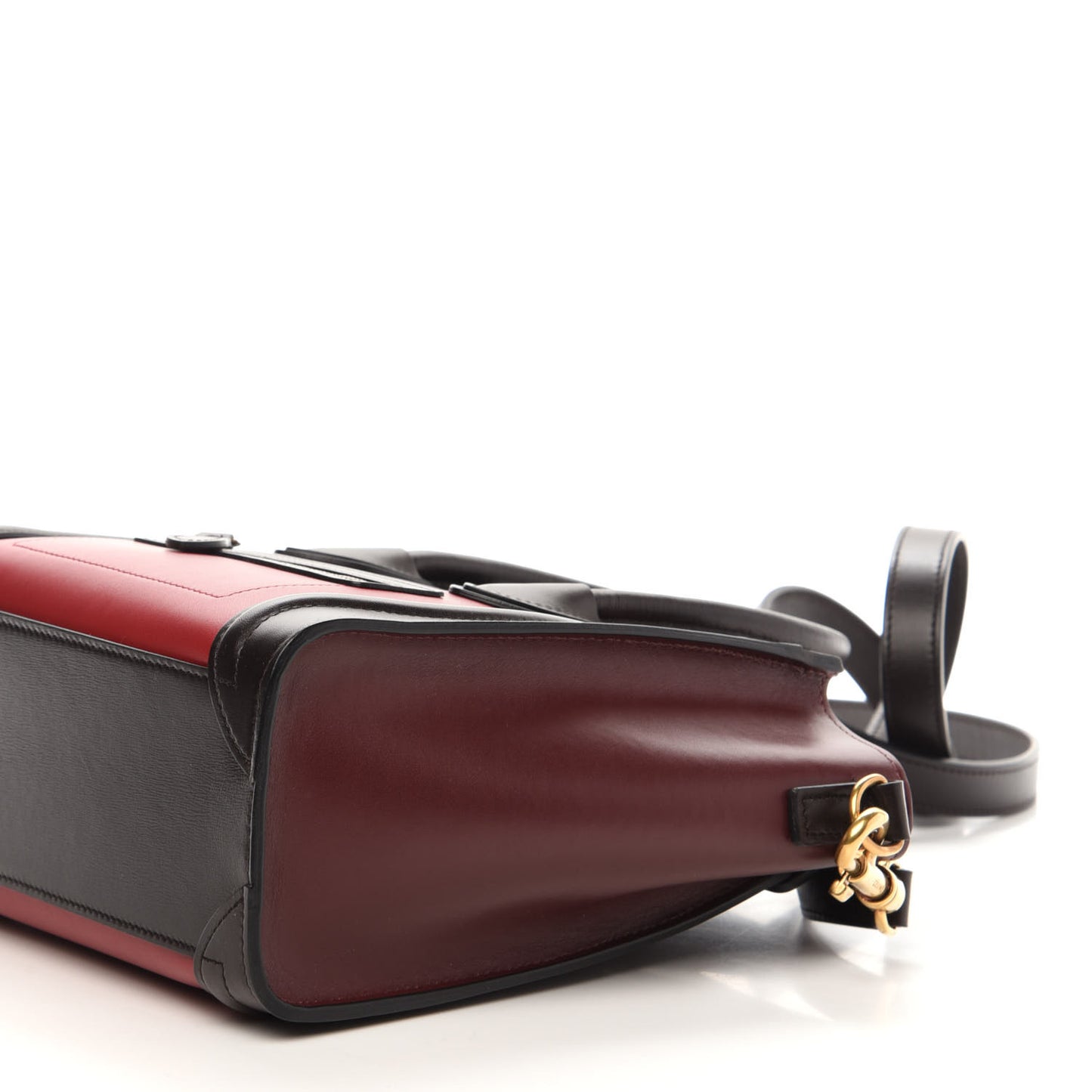 Smooth Calfskin Nano Tri-Color Luggage Orchid