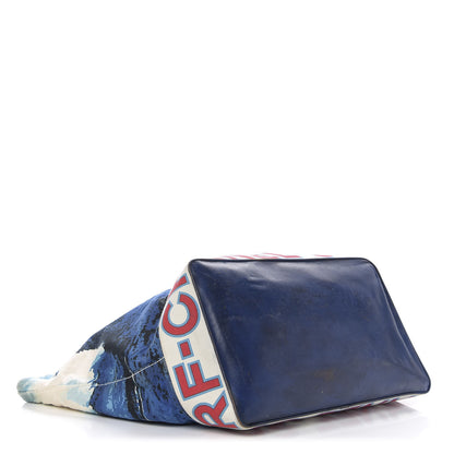 Chanel Canvas Surf Tote Red Blue 4 of 25