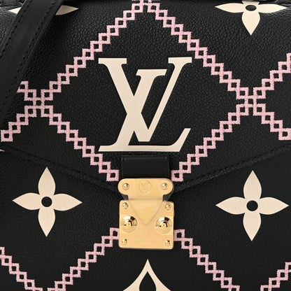 Louis Vuitton Empreinte Monogram Giant Broderies Pochette Metis Black 7 of 9