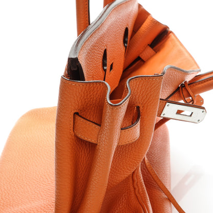 Hermes Taurillon Clemence Birkin 35 Orange 21 of 30