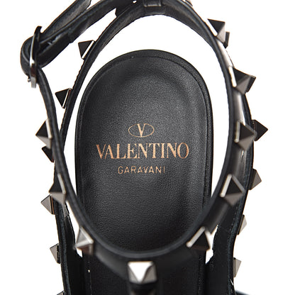 Valentino Garavani X UNDERCOVER Calfskin Rockstud Ankle Strap Pumps 38 Black 6 of 8