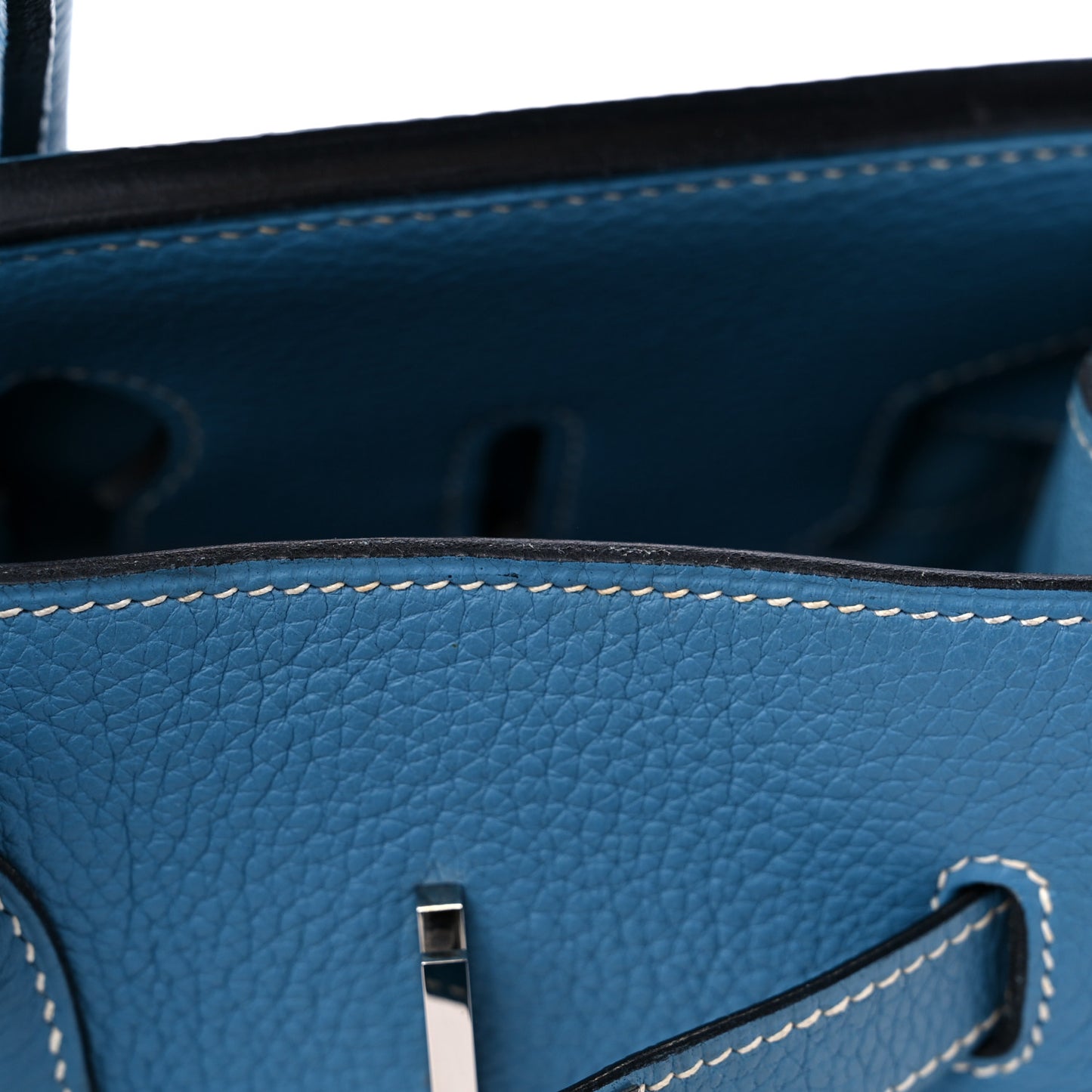 Taurillon Clemence Birkin 35 Blue Jean