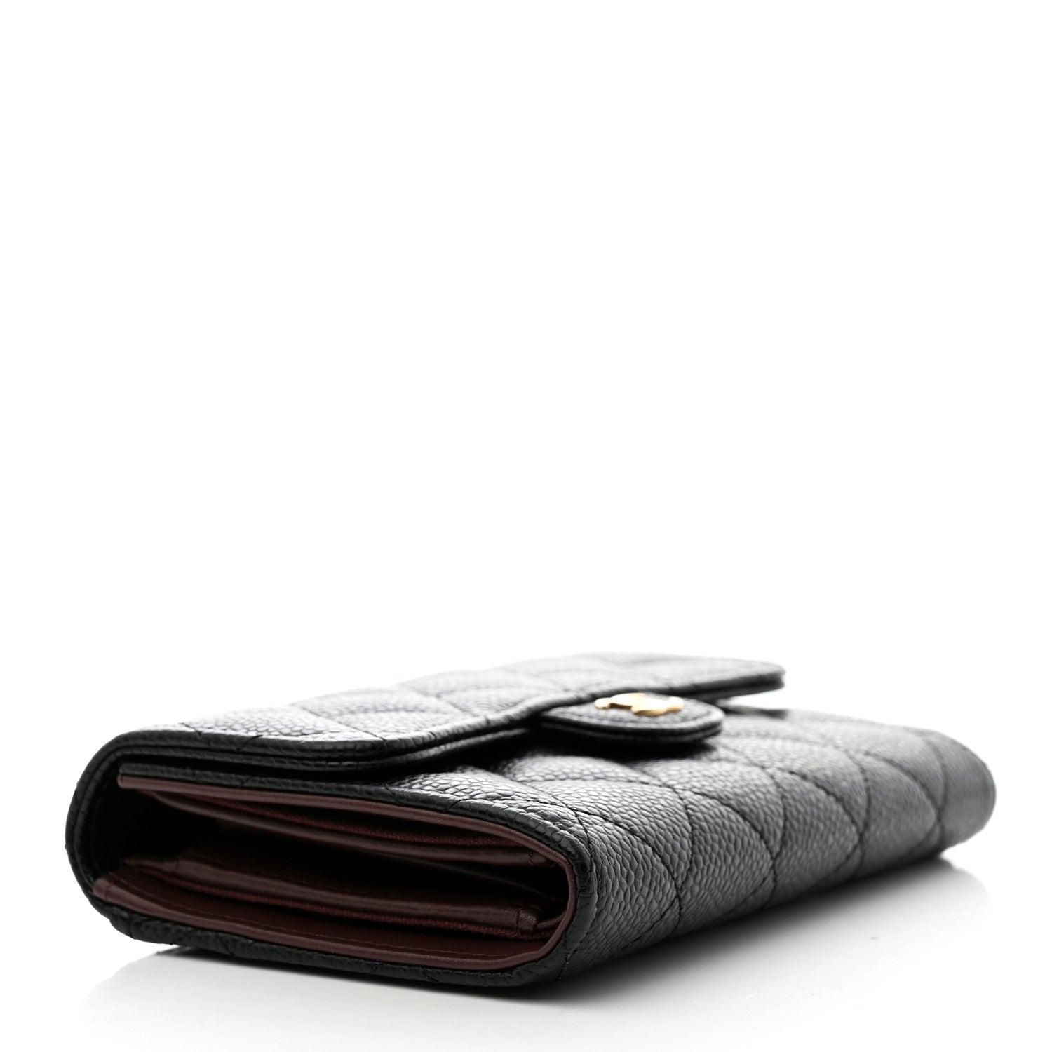 Chanel Caviar Quilted Medium Flap Wallet Black 4 of 8