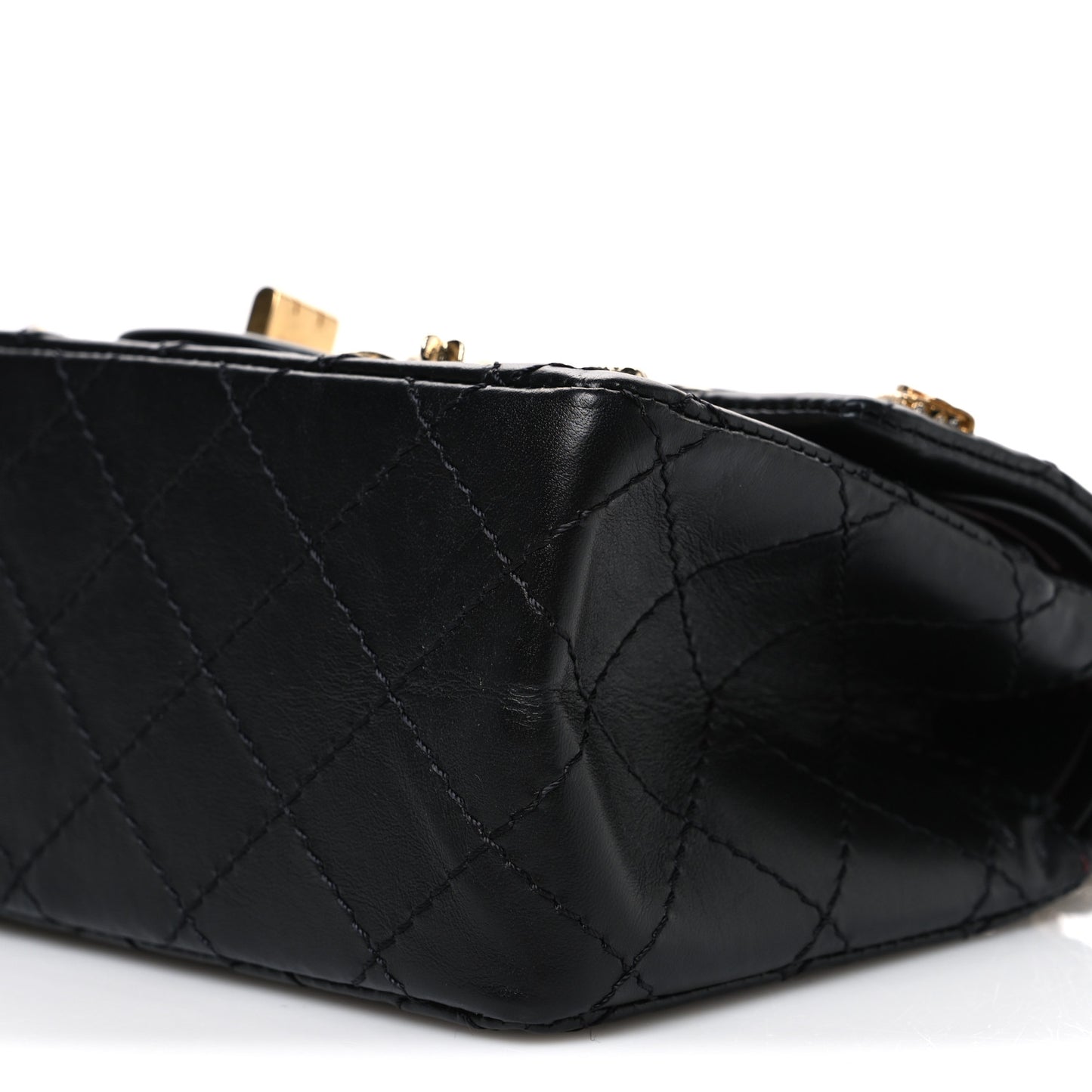 Aged Calfskin Lucky Charms 2.55 Reissue 224 Flap Black