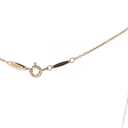 Tiffany 18K Yellow Gold Diamond .21ct Elsa Peretti Diamonds by the Yard Pendant Necklace 8 of 9