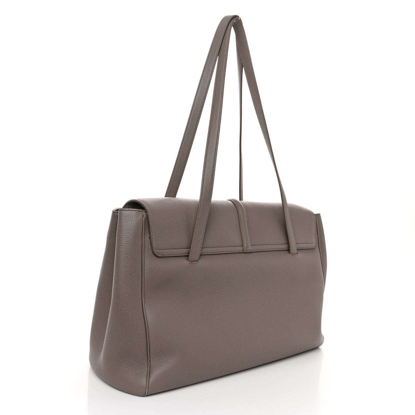 Supple Grained Calfskin Large Soft 16 Bag Pebble