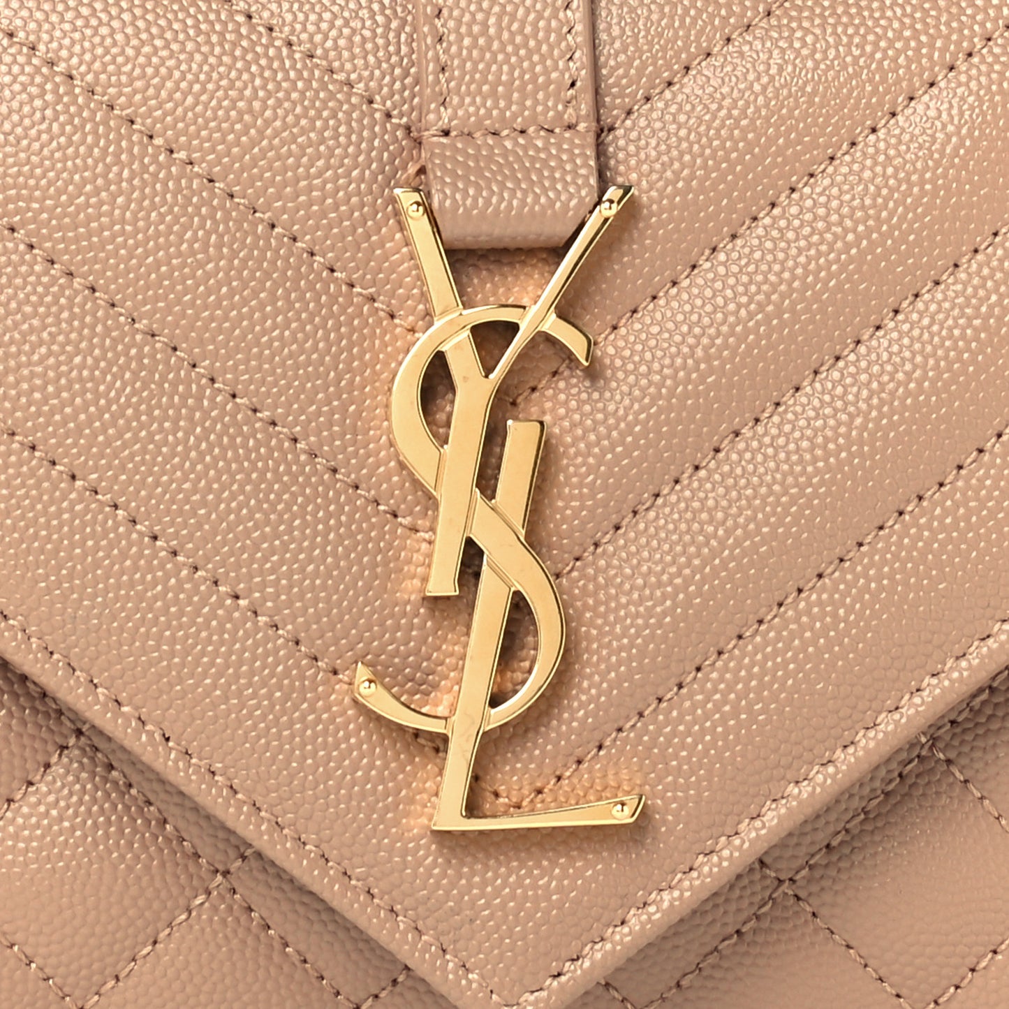 Grain De Poudre Textured Mixed Matelasse Triquilt Small Monogram Satchel Cork