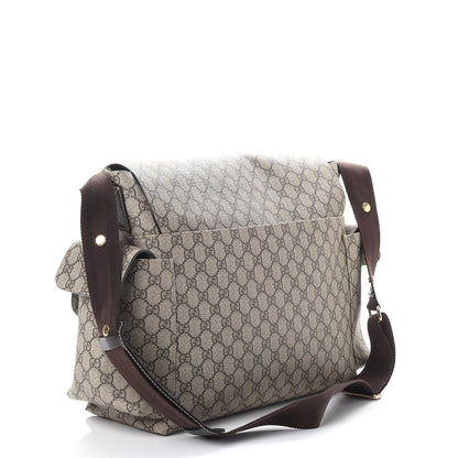 Gucci GG Plus Monogram Messenger Diaper Bag Dark Brown 4 of 11