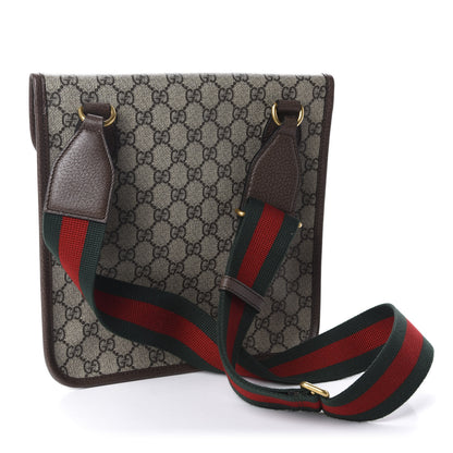 Gucci GG Supreme Monogram Web Medium Neo Vintage Flap Messenger Bag Beige New Acero 2 of 9