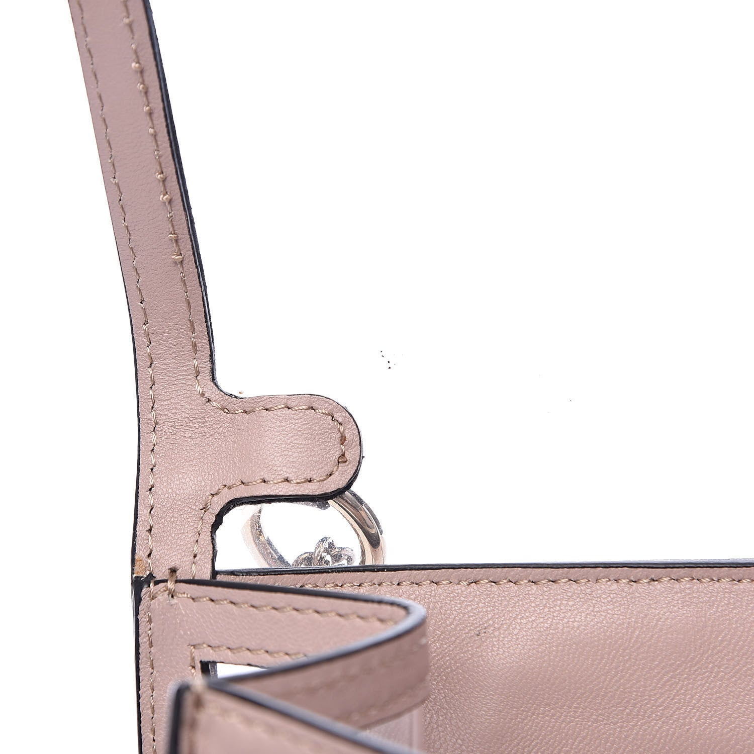 Valentino Garavani PVC Nappa Naked Medium Glam Lock Rockstud Flap Poudre 10 of 10
