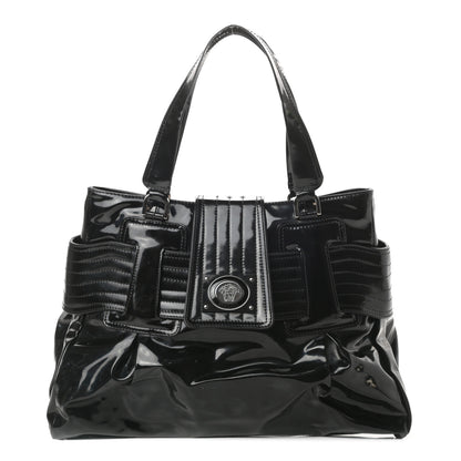 Versace Patent Medusa Tote Black 1 of 12