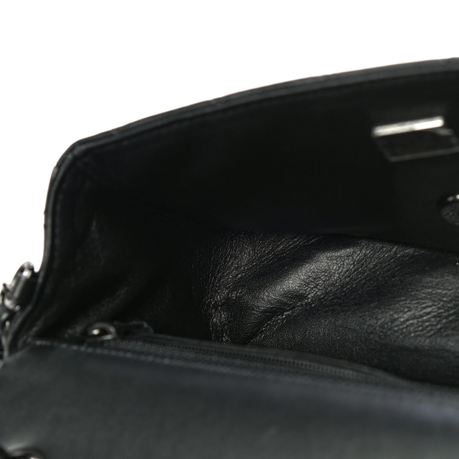 Chanel Lambskin Quilted Mini Rectangular Flap So Black 11 of 17